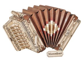 RoboTime dřevěné 3D puzzle Tahací harmonika