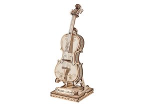 RoboTime dřevěné 3D puzzle Violoncello