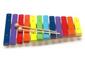 Xylofon XYLO-J12 RB, 12 barevných kamenů