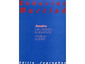 B. Martinů - Sonatina pro klarinet a klavír