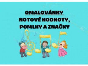 Omalovánky - notové hodnoty