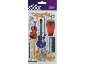 Samolepky Sticko - hudební nástroje 1