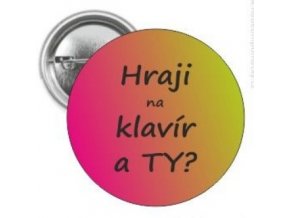 Hraji na klavír - oranžovožlutá