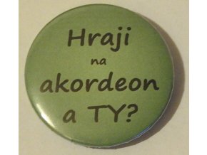 Hraji na akordon - zelená