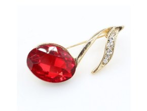 7329 broz kristalova nota cervena