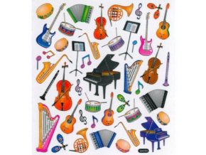 7974 samolepky music 2