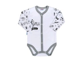8730 kojenecke body celorozepinaci new baby music vel 62