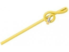 Tužka ve tvaru houslového klíče ŽLUTÁ