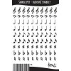 Samolepky Hudební symboly (A5 PVC)
