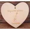 Drevené srdce Najlepšia učiteľ HUSLE