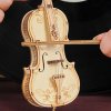 RoboTime dřevěné 3D puzzle Violoncello 3