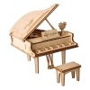 RoboTime dřevěné 3D puzzle Velké piano