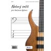 NOTOVÝ SEŠIT pro basovou kytaru A4 40 stran, 6 notových řádků s tabulaturou