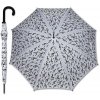 Deštník s houslovými klíči bílý - dlouhý