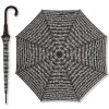 Deštník s notami černý - dlouhý