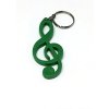 Přívěsek na klíče houslový klíč - zelený
