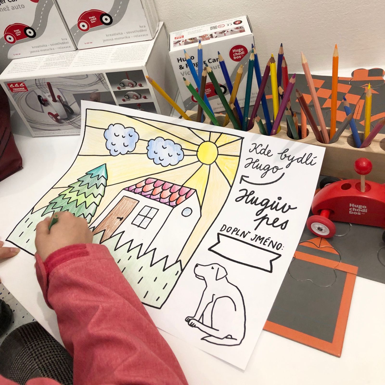 Hugovy omalovánky ke stažení