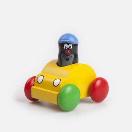 Pískací žluté auto s Krtkem
