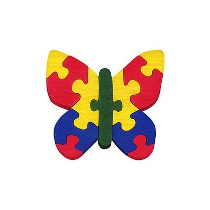 puzzle motýl