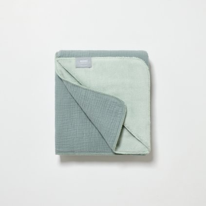 Oboustranná mušelín deka mint green