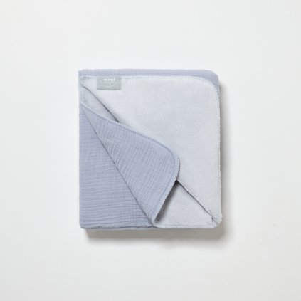 Oboustranná mušelín deka artic blue