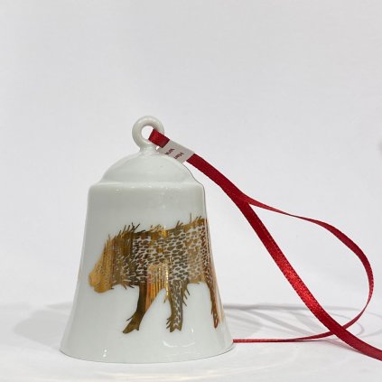 porcelánový zvoneček prasátko