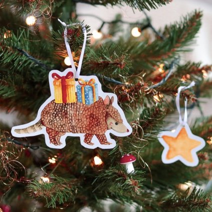 Vánoční girlanda pásovec