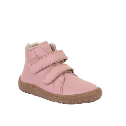 Dětské zimní zateplené barefoot boty FRODDO FURRY Pink