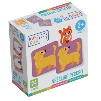 Efko KukiKuk - Véééliké pexeso Zvířátka na dvorku