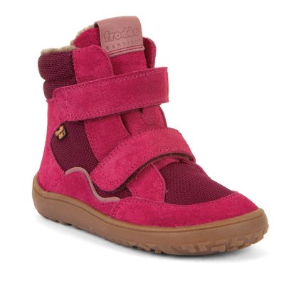 Dětské zimní barefoot boty FRODDO TEX WINTER Fuchsia