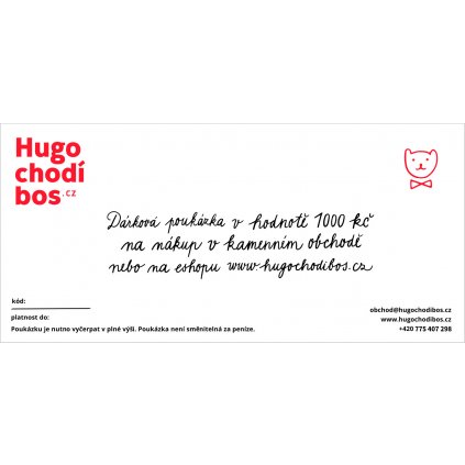 Dárková poukázka 1 000,- Kč