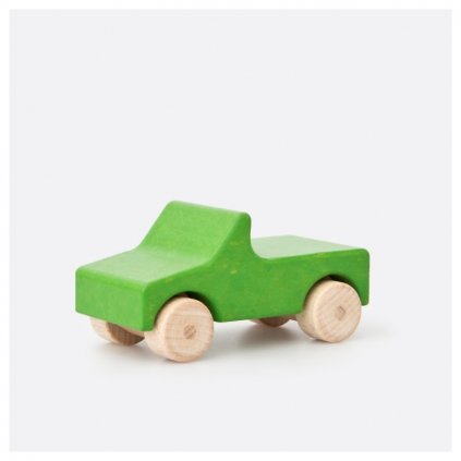 Zelený dřevěný kabriolet