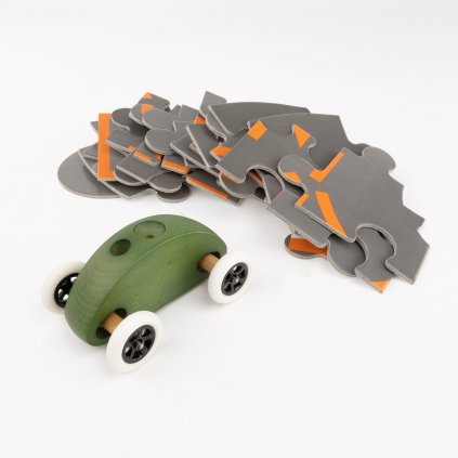 03 Fingercar Gruen Puzzleteile