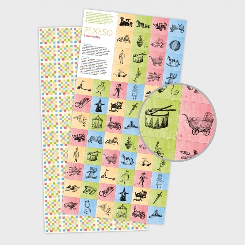 Pexeso Cesta domů Pexesa: Staré hračky