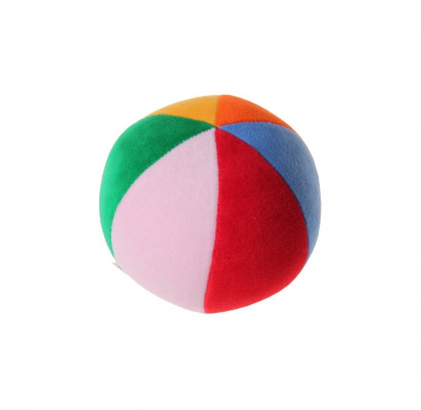 Plyšový míček s chrastítkem větší