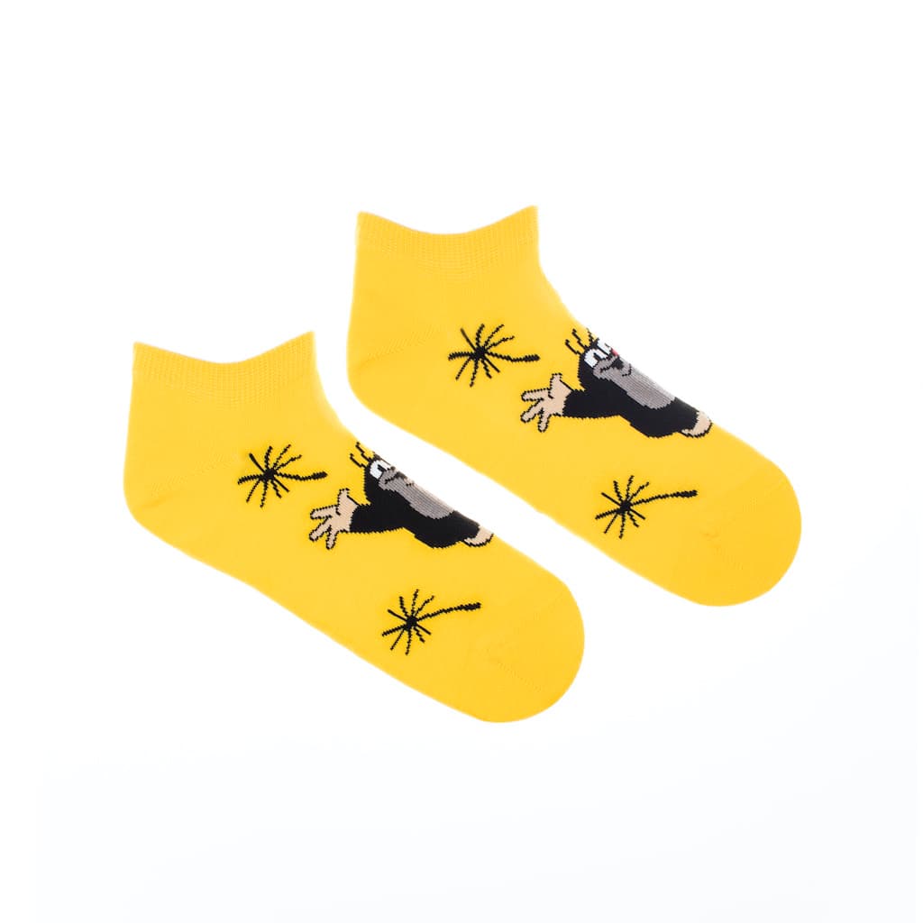 Kotníkové ponožky pro dospělé Krtek varianta: žluté, Velikosti dospělé: M (39-42)