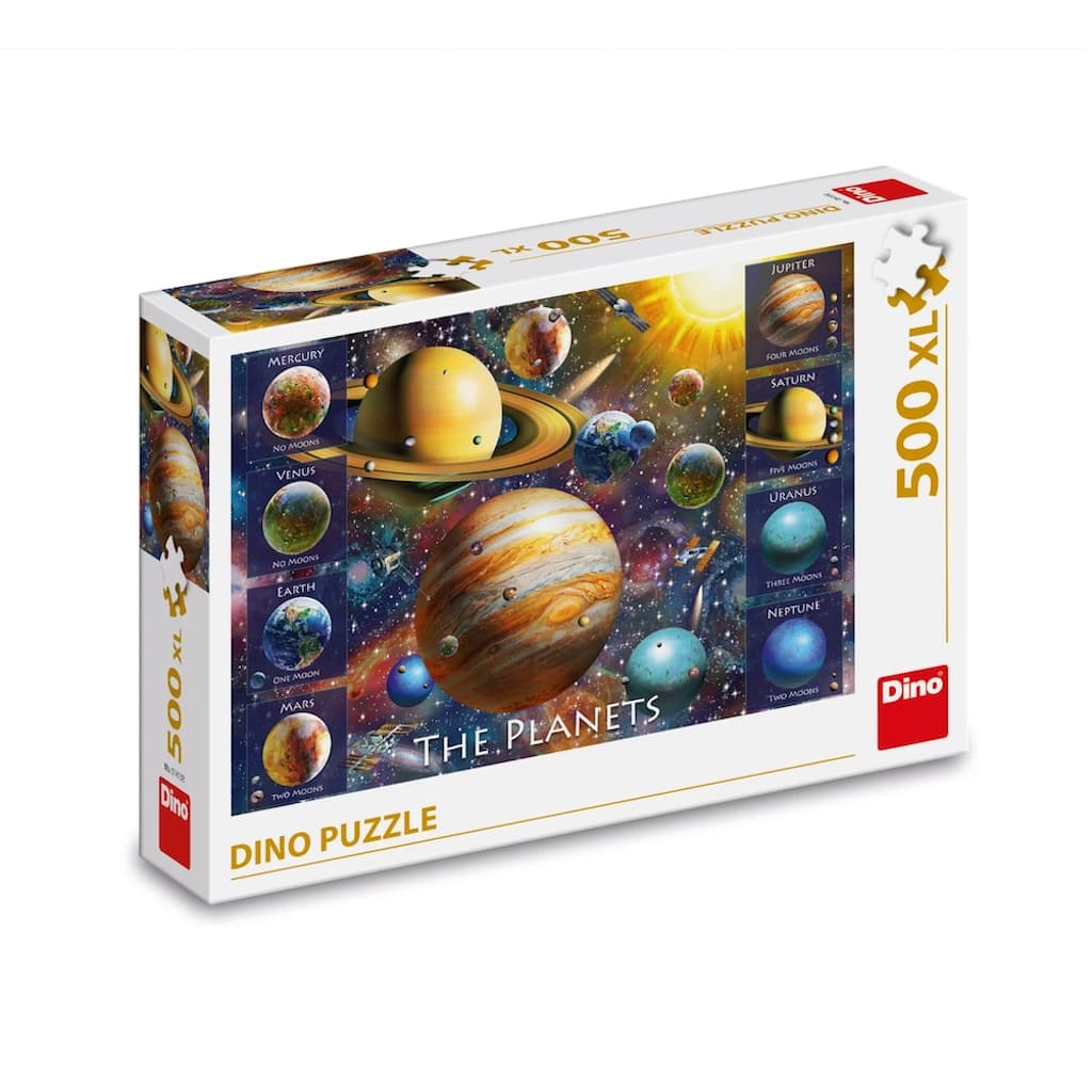 Puzzle DINO Vesmír a osm planet 500 XL dílků