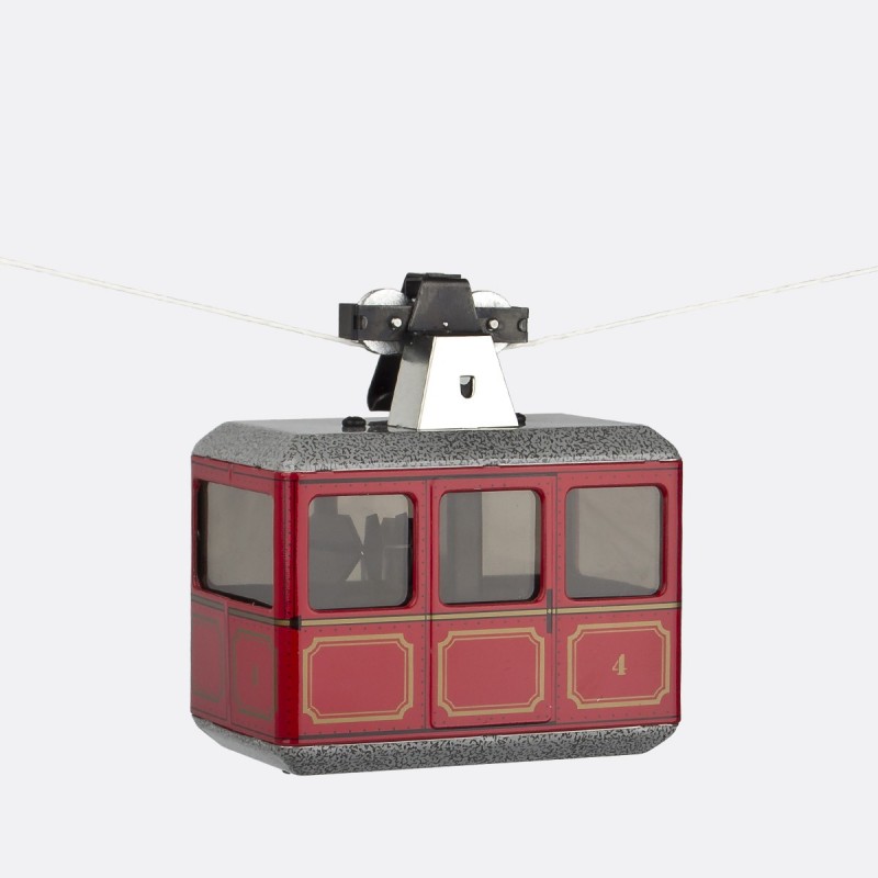 Kovový model Kovap Lanovka červená na klíček