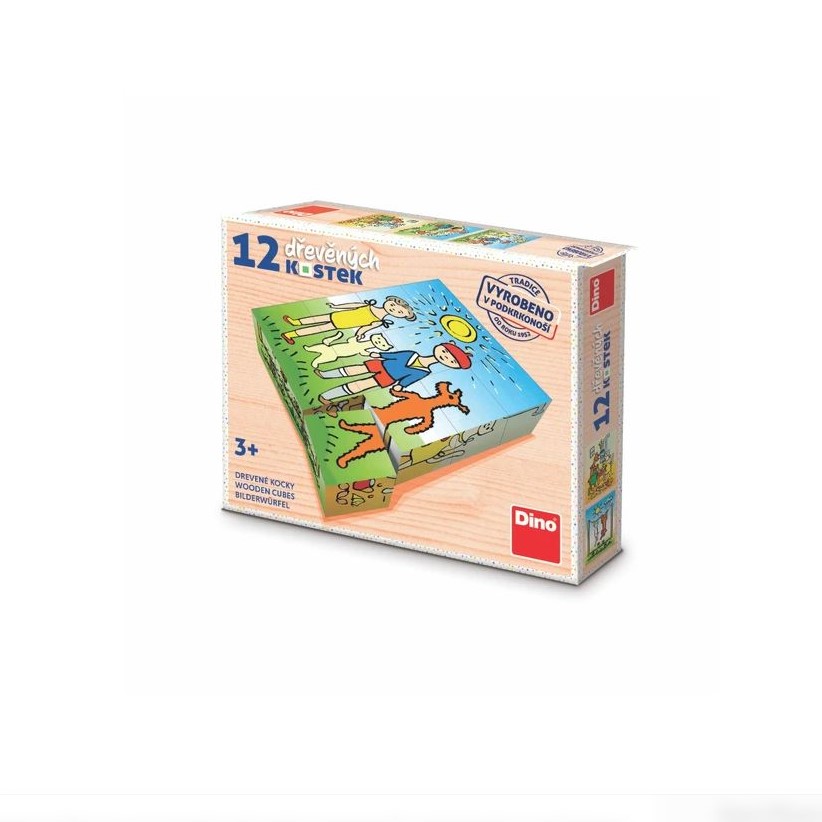 Dino obrázkové kostky Pejsek a kočička