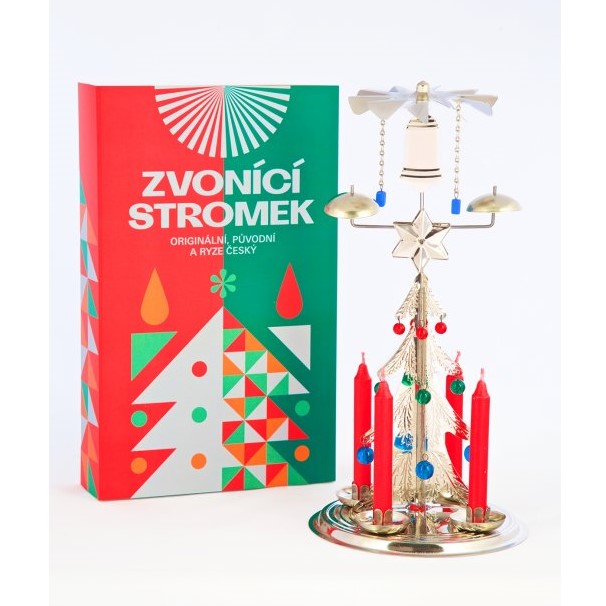 Zvonící stromek stříbrný - Andělské zvonění