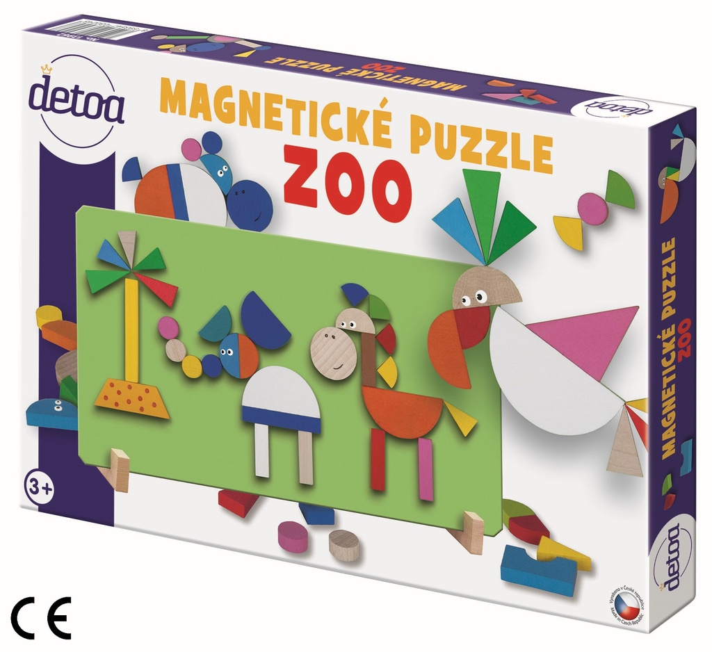 Detoa magnetické puzzle ZOO