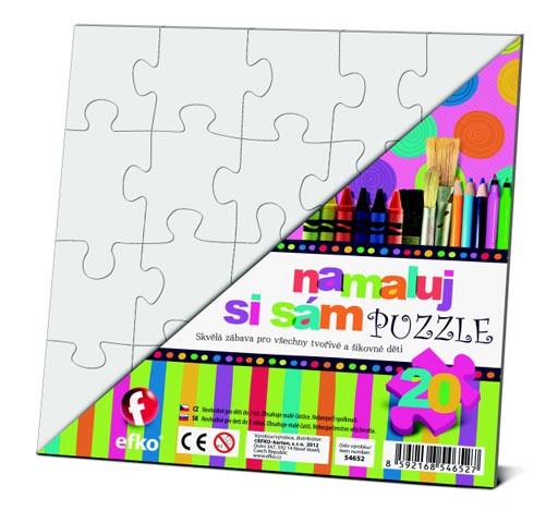 Namaluj si sám puzzle - čtverec