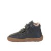 Dětské zimní zateplené barefoot boty FRODDO FURRY Dark Blue