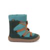 Dětské zimní zateplené barefoot boty FRODDO TEX TRACK WOOL Petroleum