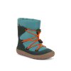 Dětské zimní zateplené barefoot boty FRODDO TEX TRACK WOOL Petroleum