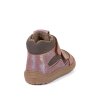 Dětské zimní barefoot boty FRODDO TEX WOOL Pink/Gold