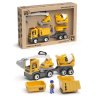 efco ECO MultiGO Build set - figurky Igráčků stavbařů s auty