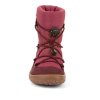 Dětské zimní zateplené barefoot boty FRODDO TEX TRACK WOOL Bordeaux