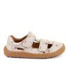 Dětské barefoot sandály FRODDO Flowers bílé