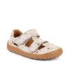 Dětské barefoot sandály FRODDO Flowers bílé